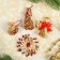 Eco-decor in gift packaging "Magic holiday", Bordeaux, 36 elements