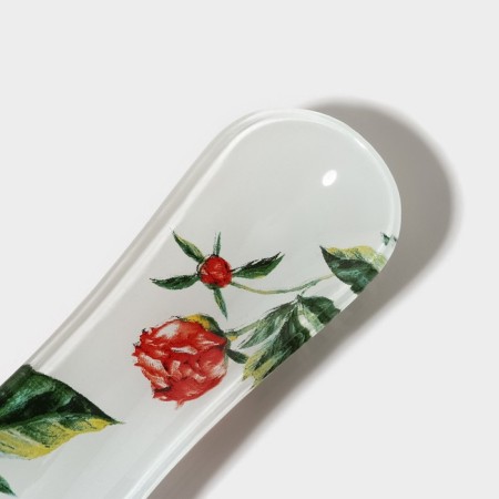Glass stand under a spoonful of the peonies shares, 23.5 × 8.3 cm-5