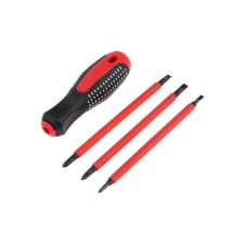 Screwdriver dielectric tundra, 2k handle, bilateral bats 3 pcs., Up to 1000 V