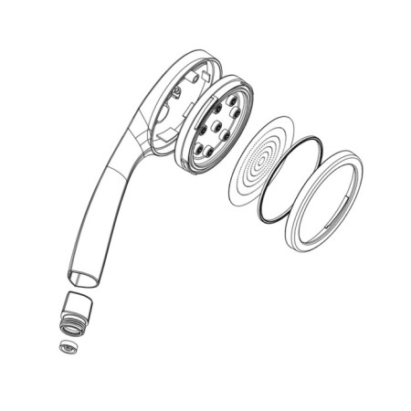 Shower watering can Iddis spahome spa1f00i18, 355 nozzles, relaxing, matte chrome-10