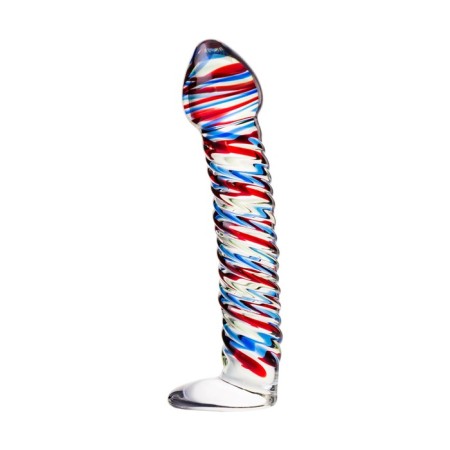 Unrealistic phallimitator Sexus Glass, glass, transparent, 16.5 cm-1