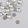 Decor hat for beads diam 5-6 mm Metal "flower of petals" silver 0.6x0.6 cm