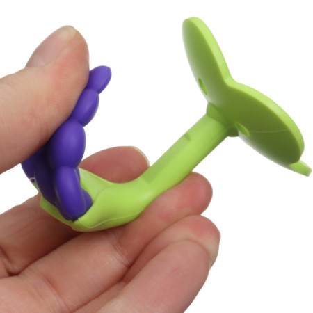 A set of silicone teeters "My Bunny", with a rattle, 3 pcs, in the case, Kroshka I-12