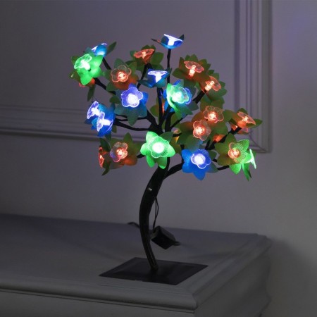 LED bush "Orchids" 30 cm, 32 LED, blinking, 220 V, glow of multi (RG/RB)