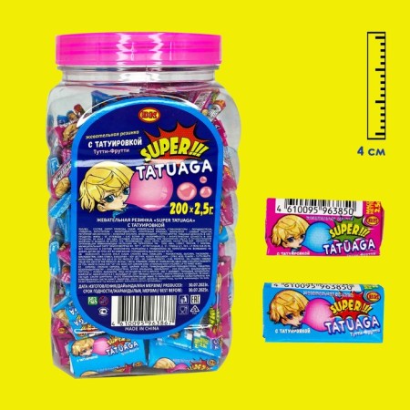 Chewing gum "Super Tatuaga", 2.5 g
