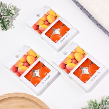 Handles of teaspoon flavored "juicy mango" in gift boxes, 18 pcs-3