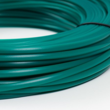 Smooth artificial rattan 7 mm 100 m half a pipe (green) mix-2