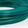 Smooth artificial rattan 7 mm 100 m half a pipe (green) mix