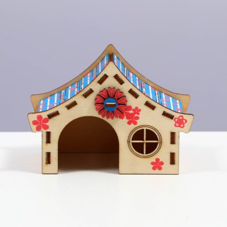 House for rodents, 11 x 5.5 x 7.5 cm, plywood-1