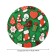 Gingerbread tablecloth tablecloth, round, oxford, elastic band, size 140x140 cm, diameter 105-120 cm