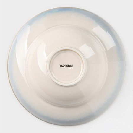 Porcelain plate for Magistro paste "Paveti", 800 ml, d = 19.5 cm, blue color-3
