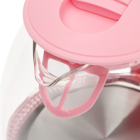 Electric kettle KitFort KT-653-2, glass, 1 l, 1100 watts, pink-3