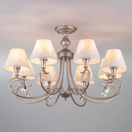 Incanto 8x40W E14 chandelier is silver-1