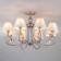 Incanto 8x40W E14 chandelier is silver