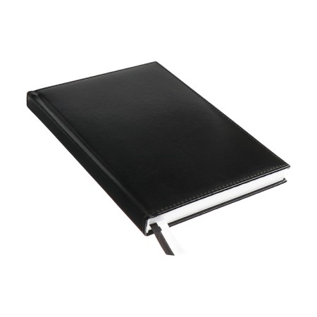 Diary Leduced A5 160 sheets attomex.visa, solid cover of artificial leather with foam rubber, liesse, block 70 g/m2, black-2