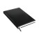 Diary Leduced A5 160 sheets attomex.visa, solid cover of artificial leather with foam rubber, liesse, block 70 g/m2, black
