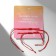 Bracelet-reinforcing "Red thread" in love heartbeat, set 2 pcs, color silver, d = 5.5 cm