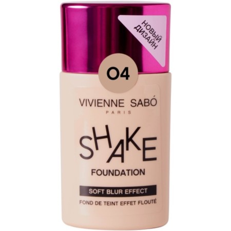 Tonal cream Vivienne Sabo Shakefoundation, with natural bluer effects, tone 04