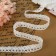 Knitted lace, 18 mm × 2.7 ± 0.5 m, white color