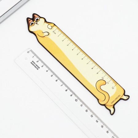 Wooden line 15 cm, curly "cat"-3
