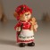 Polystone souvenir "Mouse in red with a white apron, with ginger liver" 7x5.5x11.5 cm
