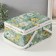 Casket for needlework "Green Flower Polyanka" 19x26x14.5 cm