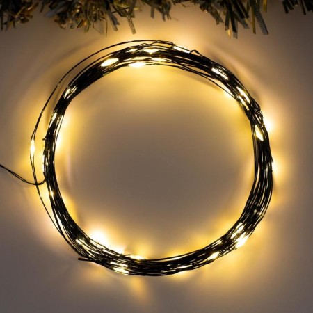 Garland “thread” 5 m dew, ip20, green thread, 50 LED, glow warm white, 2 modes, AAH3