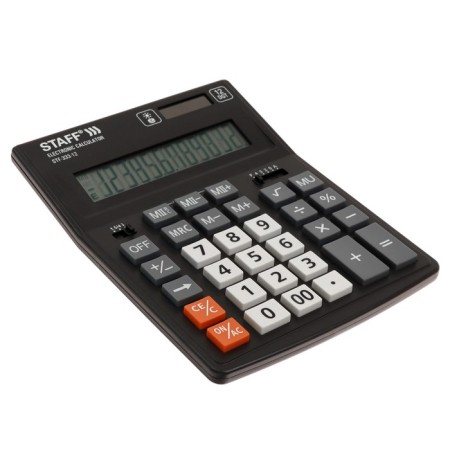 Calculator desktop 12 categories Staff Plus STF-333, double power-1