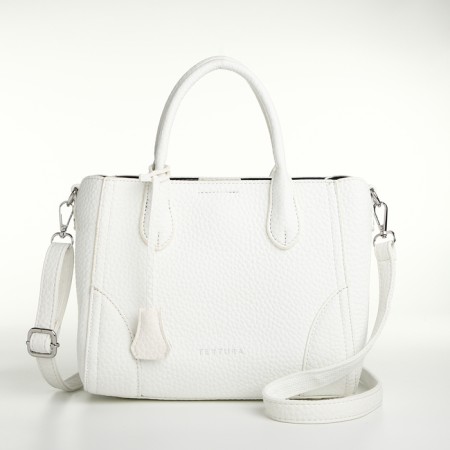 Textura wives, 25*7*21, OD with zipper, regure belt, white