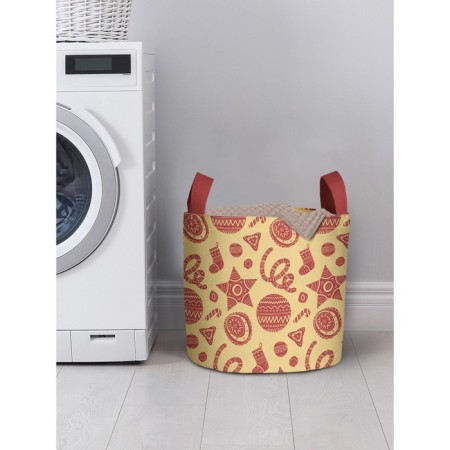 Basket for storage of things "Folk jewelry", size 35x35 cm