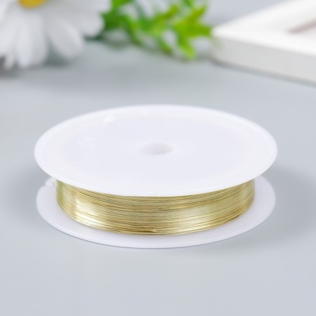 Wire for creativity "Astra" 0.3 mm, 30 m, gold-1