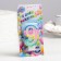 Candle for cake the number "9" color strip, 7 cm