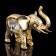 Souvenir "Elephant", 6 × 2.7 × 5 cm, with crystals