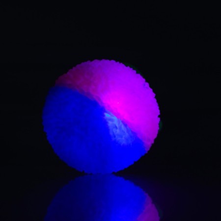 Light ball, 6 cm, with an elastic band, color mix-4