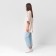 Women's T-shirt MIST BASE, S-M size, beige color