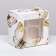 Box for 4 cupcakes with a window, "butterflies", 16 x 16 x 10 cm