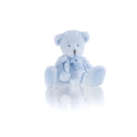 Gulliver soft toy Bear with a bow, blue color, 22 cm