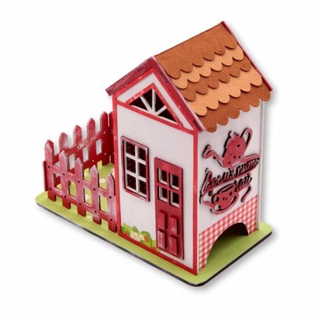 Tea house "Strawberry", 26 × 25.5 × 4.5 cm-2