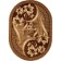 Oval carpet Laguna D187, size 200x300 cm, color Beige