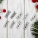 Set of decorative clothespins in silver, 50 pcs., Size: 2.5 cm
