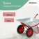 Construction wheelbarrow, 2 pneumatic fires, cargo/n 320 kg, volume of 110 liters, galvanized body 0.8 mm, Greengo