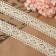 Knitted lace, 25 mm × 15 ± 1 m, beige color