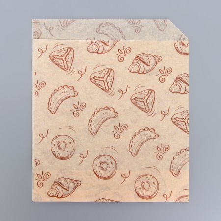 Corner with a pattern "Baking", fat -resistant, brown, 16.5 x 14 cm-1