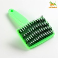 Pucoproding Plastic soft with rounded teeth, medium, 9 x 15.5 cm, green
