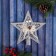 Top "Star" festive decor, 18x18 cm, silver