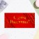 Money envelope "Happy Birthday!" glitter, red background, 8.1x16.4 cm