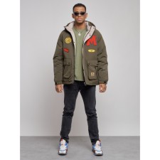Winter male jacket, size 56, khaki color