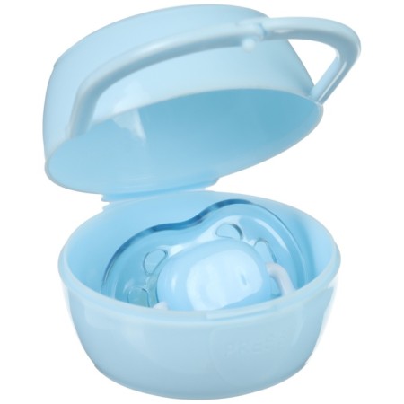 A container for storing and sterilizing children's nipples and dummy, blue color-5