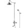 Lemark Villa LM4862C shower system, single -leaf, tropical shower, watering can, chrome