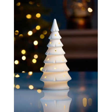 LED figure "Christmas tree" 15.1x6.7x6.7 cm, 1 LED, LR44x3 (in the set), T/white